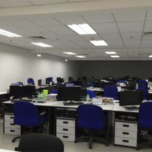centralised chiller ventilation, ahu relocation, sprinklers, and office corridor finishing