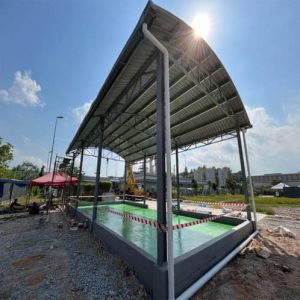 completed steel structure