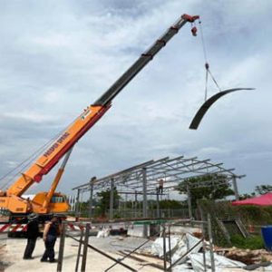 completed steel structure