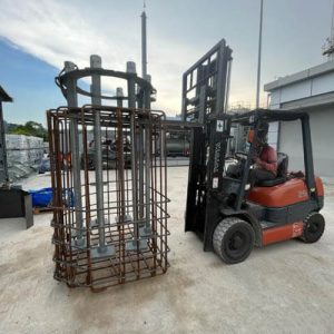 hydraulic injection piling and construction of chimney foundation chimney foundation