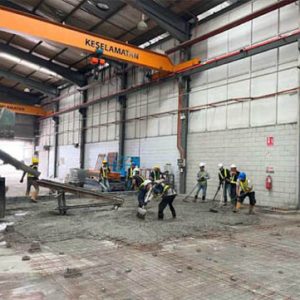 overhead travelling crane foundation and floor leveling pic 3