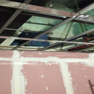partition, mezzanine office, complete with m&e, ahu, networking and bomba fire system