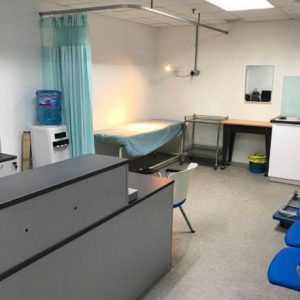r.c. water retaining structure partitions, factory medical room and atm glass room