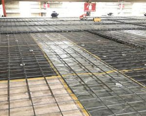 steel reinforced concrete structure construction, piling, for warehouse